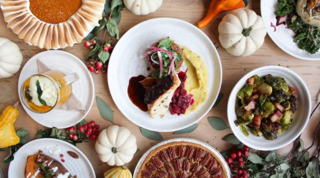 dishes for thanksgiving dinner from Malibu Farm NYC