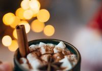 hot chocolate in a cup with marshmallows